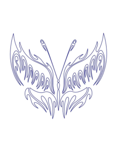 Tribal Butterfly Metal Plasma Art Vector Kids Coloring Pdf, Free Vectors File